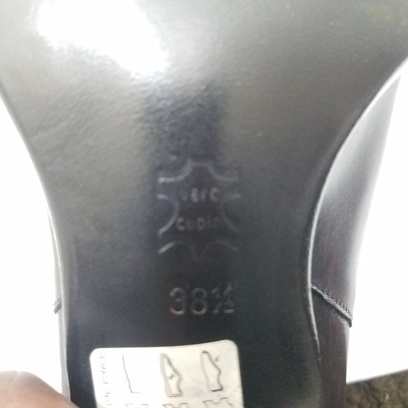 Vivien Lee Italian Made Leather Block Heel Boots Women's Size 8 - Picture 12 of 12